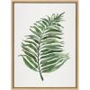 imageKate and Laurel Sylvie Green Fern Framed Canvas Wall Art by Patricia Shaw 18x24 Natural Decorative Plant Art for Wall