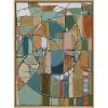imageKate and Laurel Sylvie Stardust Chords Framed Canvas Wall Art by Leah Nadeau 28x38 Natural Decorative Abstract Mosaic Inspired Art PrintNatural