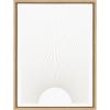 imageKate and Laurel Sylvie Sun Rays Framed Canvas Wall Art by Rocket Jack 18x24 Natural Chic Minimalist Sunset Art for WallNatural