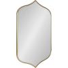 imageKate and Laurel Tyla Modern Wall Mirror 20 x 32 Gold Decorative Vibrant Glam Peaked MirrorGold