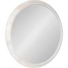 imageKate and Laurel Uldrich Modern Round Wall Mirror 24 inch Diameter White Decorative Round Mirror for WallWhite