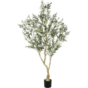 image8ft Faux Olive Tree  Olive Trees Artificial Indoor with Large Olive Branches and Lifelike Olive  Artificial Olive Tree for Home Office House Living Room Decor7ft