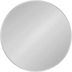 imageKate and Laurel Azalea Modern Frameless Decorative Round Wall Mirror 26 Inch Diameter