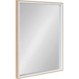 imageKate and Laurel Gibson Coastal Wall Mirror 18 x 24 White and Gray Decorative Rectangle Mirror for WallWhiteNatural