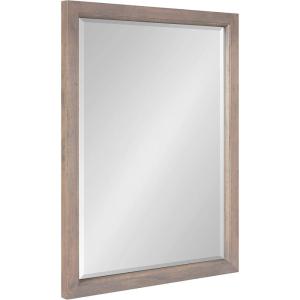 imageKate and Laurel Hogan Farmhouse Wall Mirror 18 x 24 White Modern Rectangular Wood Mirror for WallGrey