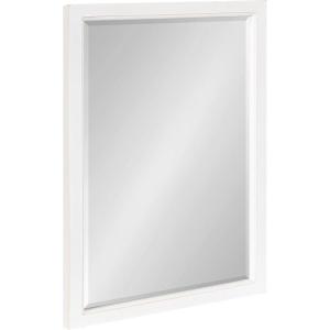 imageKate and Laurel Hogan Farmhouse Wall Mirror 18 x 24 White Modern Rectangular Wood Mirror for WallWhite