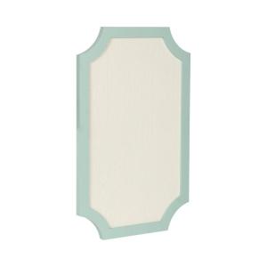 imageKate and Laurel Holbrook Modern Framed Scallop Fabric Pinboard 15 x 24 Green Transitional Scalloped Bulletin Board for Use as Vision Board or Wall Organization