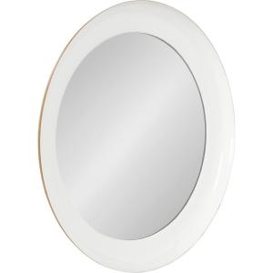 imageKate and Laurel Laranya Modern Round Mirror 22 Inch Diameter Teal and Black Decorative Circle Mirror with Metal Frame and Glossy Hand Applied FinishWhiteGold