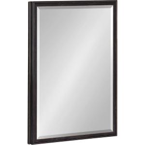 imageKate and Laurel Oakhurst Traditional Rectangular Wall Mirror 20 x 30 Black Distressed Vintage Rectangle Vanity Mirror for Use as Bathroom Mirror for Over Sink or Refined Entryway MirrorBlack