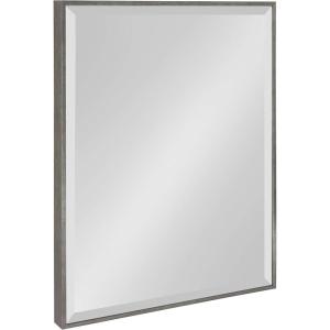 imageKate and Laurel Rhodes Large Framed Decorative Rectangle Wall Mirror 23quot x 29quot Dark Silver Sleek Decorative Wall Mirror with Modern FrameDark Silver