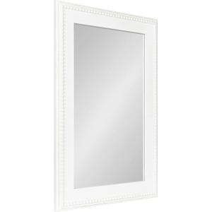 imageKate and Laurel Strahm Traditional Wood Framed Mirror 24 x 36 White Decorative Geometric Rectangular Wall Mirror with Detailed Frame for Classic Home DecorWhite
