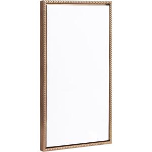 imageKate and Laurel Sylvie Blank Framed Canvas Wall Art 14x265 Gray Modern Empty Canvas for PaintYourOwn Art Ready to Paint Premium Canvas Already FramedBeaded Gold