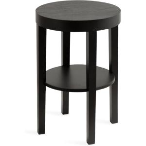 imageKate and Laurel Talcott Modern Round Wood Side Table 16 x 16 x 24 Natural Wood Transitional Decorative TwoTier End Table for Use as a Bedroom Nightstand or Living Room Accent