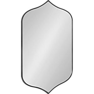 imageKate and Laurel Tyla Modern Wall Mirror 20 x 32 Gold Decorative Vibrant Glam Peaked MirrorBlack