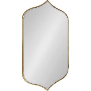 imageKate and Laurel Tyla Modern Wall Mirror 20 x 32 Gold Decorative Vibrant Glam Peaked MirrorGold