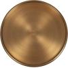 imageKate and Laurel Engles Traditional AdjustableHeight Pedestal Drink Table 10 x 10 x 30 Polished Brass Vintage Round Living Room Pedestal Table for Indoor Plant Stand with Protective Tabletop LipGold