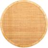 imageKate and Laurel Rafina Coastal Round Rattan Coffee Table 28 x 28 x 18 Natural Brown Transitional Boho Circle Woven Rattan Living Room Coffee Table with Storage Shelf Below