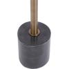 imageKate and Laurel Vanora Modern Metal and Marble Drink Table 10 x 10 x 24 Antique Brass and Black Marble Transitional Round Mini Table with Marble Base for Plant Stand Indoors or Bathtub AccentBlackGold