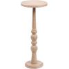 imageKate and Laurel Wegner Traditional Wooden Round Drink Table 12 x 12 x 30 Light Natural Wood Elegant and Durable Mango Wood Pedestal Table for Use as Indoor Plant Stand or Useful Living Room DecorNatural