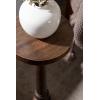 imageKate and Laurel Wegner Traditional Wooden Round Drink Table 12 x 12 x 30 Light Natural Wood Elegant and Durable Mango Wood Pedestal Table for Use as Indoor Plant Stand or Useful Living Room DecorNatural
