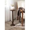 imageKate and Laurel Wegner Traditional Wooden Round Drink Table 12 x 12 x 30 Light Natural Wood Elegant and Durable Mango Wood Pedestal Table for Use as Indoor Plant Stand or Useful Living Room DecorNatural