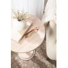 imageKate and Laurel Wegner Traditional Wooden Round Drink Table 12 x 12 x 30 Light Natural Wood Elegant and Durable Mango Wood Pedestal Table for Use as Indoor Plant Stand or Useful Living Room DecorWhite
