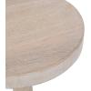 imageKate and Laurel Wegner Traditional Wooden Round Drink Table 12 x 12 x 30 Light Natural Wood Elegant and Durable Mango Wood Pedestal Table for Use as Indoor Plant Stand or Useful Living Room DecorWhite
