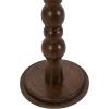 imageKate and Laurel Wegner Traditional Wooden Round Drink Table 12 x 12 x 30 Light Natural Wood Elegant and Durable Mango Wood Pedestal Table for Use as Indoor Plant Stand or Useful Living Room DecorBrown