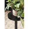 imageKate and Laurel Wegner Traditional Wooden Round Drink Table 12 x 12 x 30 Light Natural Wood Elegant and Durable Mango Wood Pedestal Table for Use as Indoor Plant Stand or Useful Living Room DecorBlack