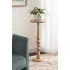 imageKate and Laurel Wegner Traditional Wooden Round Drink Table 12 x 12 x 30 Light Natural Wood Elegant and Durable Mango Wood Pedestal Table for Use as Indoor Plant Stand or Useful Living Room DecorNatural