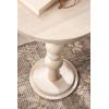 imageKate and Laurel Wegner Traditional Wooden Round Drink Table 12 x 12 x 30 Light Natural Wood Elegant and Durable Mango Wood Pedestal Table for Use as Indoor Plant Stand or Useful Living Room DecorWhite