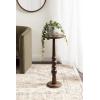 imageKate and Laurel Wegner Traditional Wooden Round Drink Table 12 x 12 x 30 Light Natural Wood Elegant and Durable Mango Wood Pedestal Table for Use as Indoor Plant Stand or Useful Living Room DecorBrown