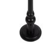 imageKate and Laurel Wegner Traditional Wooden Round Drink Table 12 x 12 x 30 Light Natural Wood Elegant and Durable Mango Wood Pedestal Table for Use as Indoor Plant Stand or Useful Living Room DecorBlack