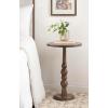 imageKate and Laurel Wegner Traditional Wooden Round Drink Table 12 x 12 x 30 Light Natural Wood Elegant and Durable Mango Wood Pedestal Table for Use as Indoor Plant Stand or Useful Living Room DecorBrown