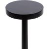 imageKate and Laurel Wegner Traditional Wooden Round Drink Table 12 x 12 x 30 Light Natural Wood Elegant and Durable Mango Wood Pedestal Table for Use as Indoor Plant Stand or Useful Living Room DecorBlack