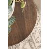 imageKate and Laurel Wegner Traditional Wooden Round Drink Table 12 x 12 x 30 Light Natural Wood Elegant and Durable Mango Wood Pedestal Table for Use as Indoor Plant Stand or Useful Living Room DecorBrown
