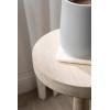 imageKate and Laurel Wegner Traditional Wooden Round Drink Table 12 x 12 x 30 Light Natural Wood Elegant and Durable Mango Wood Pedestal Table for Use as Indoor Plant Stand or Useful Living Room DecorWhite