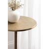 imageKate and Laurel Baronet Modern Cast Aluminum Round Side Table 14 x 14 x 24 Antique Brass Transitional Circle End Table for Use as a Bedroom Nightstand or Living Room Plant Stand OptionGold