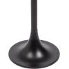 imageKate and Laurel Baronet Modern Cast Aluminum Round Side Table 14 x 14 x 24 Antique Brass Transitional Circle End Table for Use as a Bedroom Nightstand or Living Room Plant Stand OptionBlack