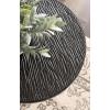 imageKate and Laurel Baronet Modern Cast Aluminum Round Side Table 14 x 14 x 24 Antique Brass Transitional Circle End Table for Use as a Bedroom Nightstand or Living Room Plant Stand OptionBlack