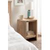 imageKate and Laurel Cakora Modern Capsule Ribbed Mango Wood Side Table 22 x 13 x 22 Walnut Brown MidCentury Decorative TwoTier End Table for Use as a Bedroom Nightstand or Living Room Plant StandNatural