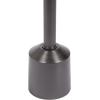 imageKate and Laurel Cannings Modern Metal Round Side Table 14 x 14 x 24 Gunmetal Transitional Sculptural Indoor Plant Stand with Pedestal Base for Living Room End Table or Bedroom NightstandPewter