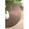 imageKate and Laurel Cannings Modern Metal Round Side Table 14 x 14 x 24 Gunmetal Transitional Sculptural Indoor Plant Stand with Pedestal Base for Living Room End Table or Bedroom NightstandBronze