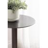 imageKate and Laurel Cannings Modern Metal Round Side Table 14 x 14 x 24 Gunmetal Transitional Sculptural Indoor Plant Stand with Pedestal Base for Living Room End Table or Bedroom NightstandPewter