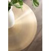 imageKate and Laurel Cannings Modern Metal Round Side Table 14 x 14 x 24 Gunmetal Transitional Sculptural Indoor Plant Stand with Pedestal Base for Living Room End Table or Bedroom NightstandGold