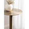imageKate and Laurel Cannings Modern Metal Round Side Table 14 x 14 x 24 Gunmetal Transitional Sculptural Indoor Plant Stand with Pedestal Base for Living Room End Table or Bedroom NightstandGold