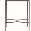 imageKate and Laurel Catriona Modern Glam Metal Skinny Side Table 19 x 11 x 24 Black and Gold Rectangular Slim Living Room End Table with Geometric Base for Use as Bedroom Accent or Entryway DecorGold