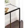 imageKate and Laurel Catriona Modern Glam Metal Skinny Side Table 19 x 11 x 24 Black and Gold Rectangular Slim Living Room End Table with Geometric Base for Use as Bedroom Accent or Entryway DecorBlack