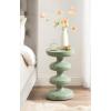 imageKate and Laurel Fondi Modern Metal Round Side Table 12 x 12 x 21 Green Dorm Living Room Stacked Bubble End Table for Use as Bedroom Nightstand or Outdoor Patio Decor OptionGreen