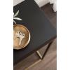 imageKate and Laurel Karlsen Modern Wood and Metal Narrow Side Table 16 x 8 x 24 Black and Antique Brass Minimal Slim End Table for Use as Bedroom Nightstand or Accent Entryway or Living Room DecorGoldBlack